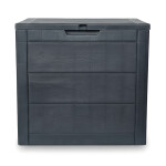Zahradní úložný box 56x43x53cm, plast, šedá, AZB-G2035 GREY