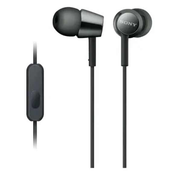 SONY MDREX155APB.AE černá / Sluchátka s mikrofonem / 1.2m / Jack 3.5mm (MDREX155APB.AE)