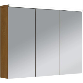 CERANO - Koupelnová zrcadlová skříňka s LED osvětlením Avia - dub medový - 95x70x16,5 CER-661912