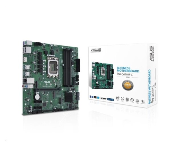 ASUS MB Sc LGA1700 PRO Q670M-C-CSM, Intel Q670, 4xDDR5, 2xDP, 1xHDMI, mATX EDF_1887240