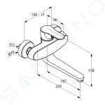 KLUDI - Objekta Dřezová baterie, chrom 328820575