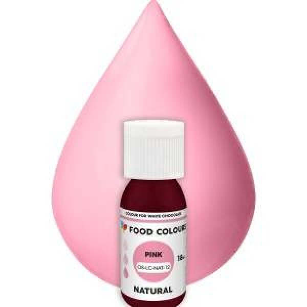 Přírodní tekutá barva do čokolády Food Colours Pink (18 ml)