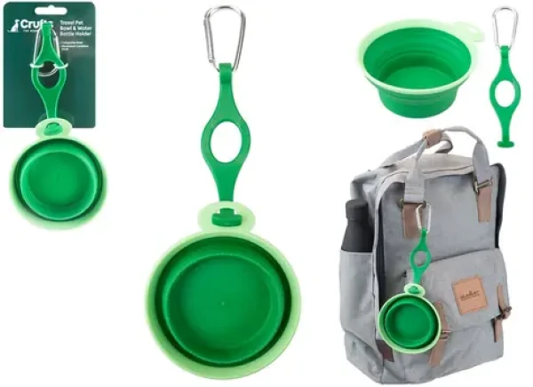 Crufts Cestovní miska s karabinou (10700418)