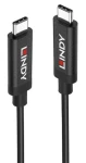Lindy USB-C - USB-C aktivní černá / USB kabel / USB 3.2 Gen 2 / 10 Gbit/s / 5 m / PD 60W (43308)