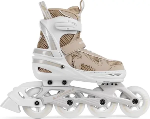 Blackwheels Flex Pro béžová / Kolečkové brusle / rekreační / nastavitelné / vel. M (34-37)