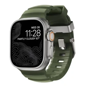 Nomad Rocky Point Band řemínek pro Apple Watch 49/46/45/44/42mm natural/forest (NM014841858)