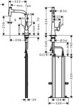 HANSGROHE - M71 Dřezová baterie M7117-H240 s výsuvnou sprškou, sBOX, chrom 73817000