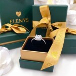 Stříbrný rhodiovaný prsten ELENYS Eveline se zirkonem Velikost: 6 (EU: 51-53)
