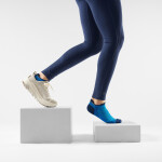 Unisex merino běžecké ponožky SMARTWOOL Run Zero Cushion Low Ankle Socks, Laguna Blue velikost: 46-49 (XL)
