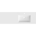 MEXEN - Otis umyvadlo zapuštěné do desky pravá 141 x 46,5, bílá mat 25181401P