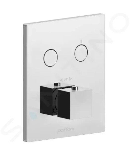 PAFFONI - Compact Box Termostatická baterie pod omítku, pro 2 spotřebiče, chrom CPT518CR