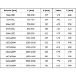 MEXEN/S - Velar posuvné sprchové dveře 80, transparent, kartáčovaná měď 871-080-000-01-65