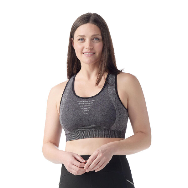 Dámská merino podprsenka SMARTWOOL Women's Intraknit Racerback Bra, Black Heather velikost: M