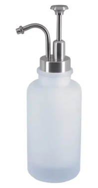 Spirella YOKO dávkovač mýdla bílý / sklo / 280 ml