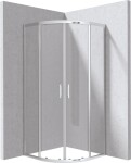 DEANTE - Funkia Evo půlkulatý sprchový kout, půlkulatý, 80x80 cm, KYP_0088P
