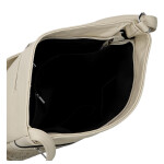 Trendy dámská koženková crossbody kabelka Tira, krémová