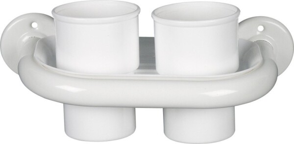 AQUALINE - WHITE LINE držák kelímků, bílá 8007