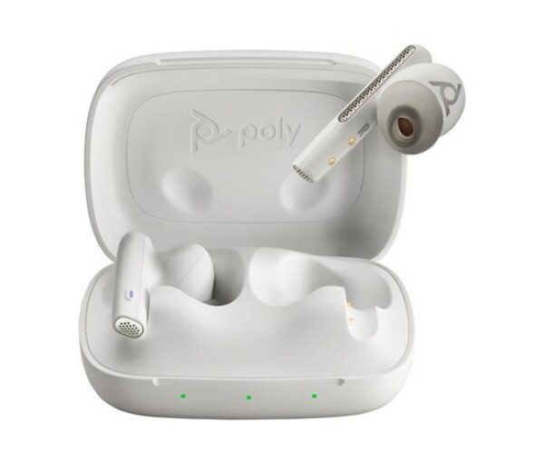 Poly Voyager Free 60 MS Teams bluetooth headset, BT700 USB-C adaptér, nabíjecí pouzdro, bílá EDF_1481338