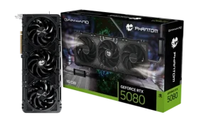 Gainward RTX 5080 Phantom 16GB / 2617MHz / 16GB DDR7 / 256-bit / 1x HDMI + 3x DP / 850W (16) (NE75080019T2-GB2030P)