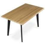 Jídelní stůl 130x80cm, mdf, divoký dub, HT-F4413 OAK