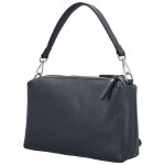 Trendy dámská kožená kabelka na rameno Annisa, tmavě modrá