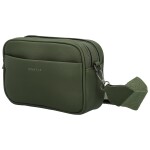 Stylová dámská koženková crossbody kabelka MaxFly Tarja, tmavě zelená