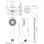 Eisl - Sprchový set bez baterie Shower & Swing s radiem, 3 funkce 98702416