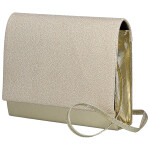 Módní dámská plesová kabelka Elvina, zlatá