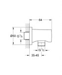 GROHE - Rainshower Nástěnné kolínko, chrom 27057000