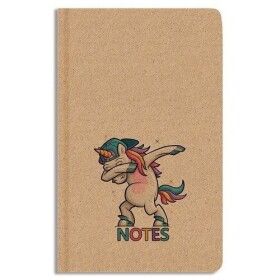 Notes linkovaný A5 Kraft Unicorn