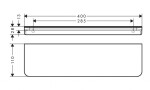 AXOR - Universal Circular Polička, délka 40 cm, kartáčovaný nikl 42844820