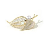 Brož Swarovski Elements Fortuinata, Zlatá
