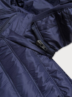 Tmavě modrá prošívaná dámská bunda s kapucí model 16149284 - 6&8 Fashion Barva: odcienie niebieskiego, Velikost: XL (42)
