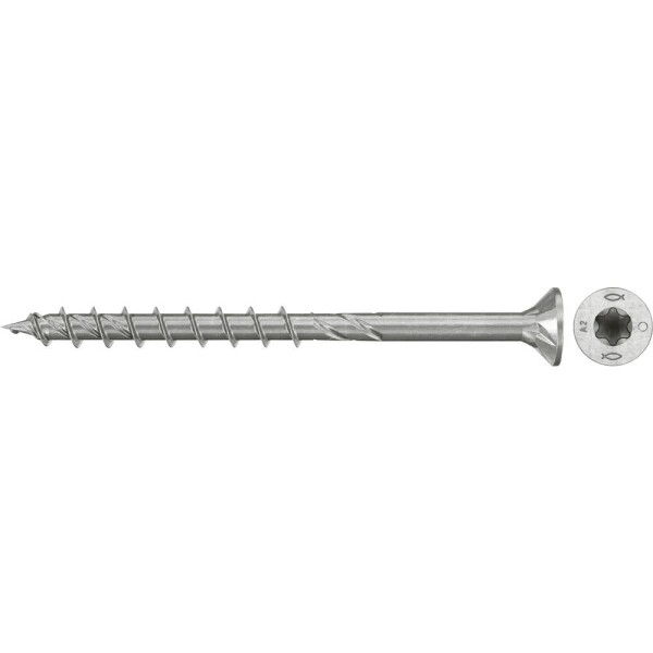 Fischer 574091 šrouby do dřevotřísky 6 mm 50 mm TX Nerezová ocel 100 ks