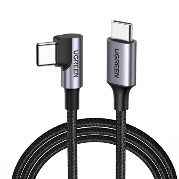 Ugreen US255 kabel USB-C - USB-C / kabel 0,5m / L-konektor (50122B)
