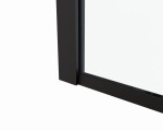 HOPA - Pevná boční stěna PANEL BELVER BLACK NEW - Barva rámu - Černá, Pevná stěna - 80 Směr zavírání - Univerzální Levé / Pravé, Výplň - Čiré bezpečnostní sklo - 8 mm BCBELV80PSBCN