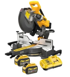 DeWalt DCS781X2 / Aku pokosová pila / 54V / Kotouč 305 mm / 3800 ot/min / vč. baterie 9 Ah a nabíječky (DCS781X2-QW)