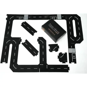 TODDLEROAD 2065 SADA METROPOLE - flexibilní silnice - 26 silikonových puzzle dílů