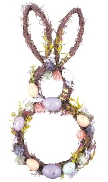 Velikonoční zajíc z proutí 23 x 48 cm