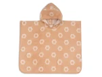 Jollein Osuška pončo Jacquard Flower / 62 × 65 cm / od 12 měsíců do 3 let (533-550-68168)