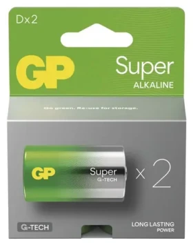 GP Super D / Alkalická baterie / LR20 / 2 ks (1013422200)