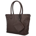 Trendy dámská koženková kabelka na rameno Ceyla, coffee