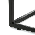 Odkládací stůl, MDF deska, dekor divoký dub, černý kov