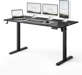 SENSE7 Mobilní nastavitelný psací stůl s kolečky bílá / 70 x 52cm / nosnost 8kg (5902659847966)