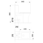 INVENA - LIVION WC kombi, VORTEX, zadní odpad, slim sedátko softclose CE-82-K01-J