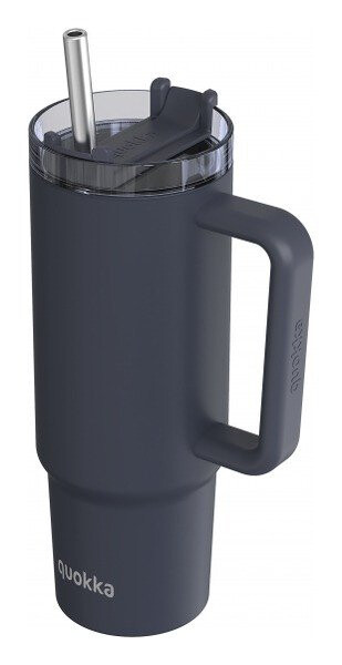 Nerezový termohrnek s brčkem Stream Black 950ml