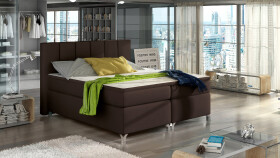 Boxspring Basilio Rozměr: 140 x 200 cm, látka: Soft 66, Varianta: Bez LED osvětlení