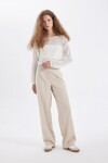 DEFACTO Wide Leg High Waist Standard Length Trousers