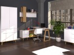 ARTEN (NANO Systems s.r.o.) Regál NEPTUN-1D2S/90 (Bílá/dub kamenný) REGAL-NEPTUN-1D2S-90