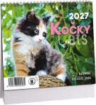 Stolní kalendář mini 2027 Aria Kočky